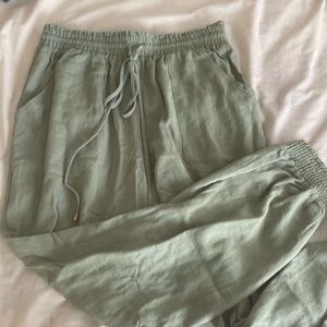 ALLIE ROSE Green Joggers